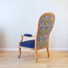 Fauteuil voltaire dos en wax